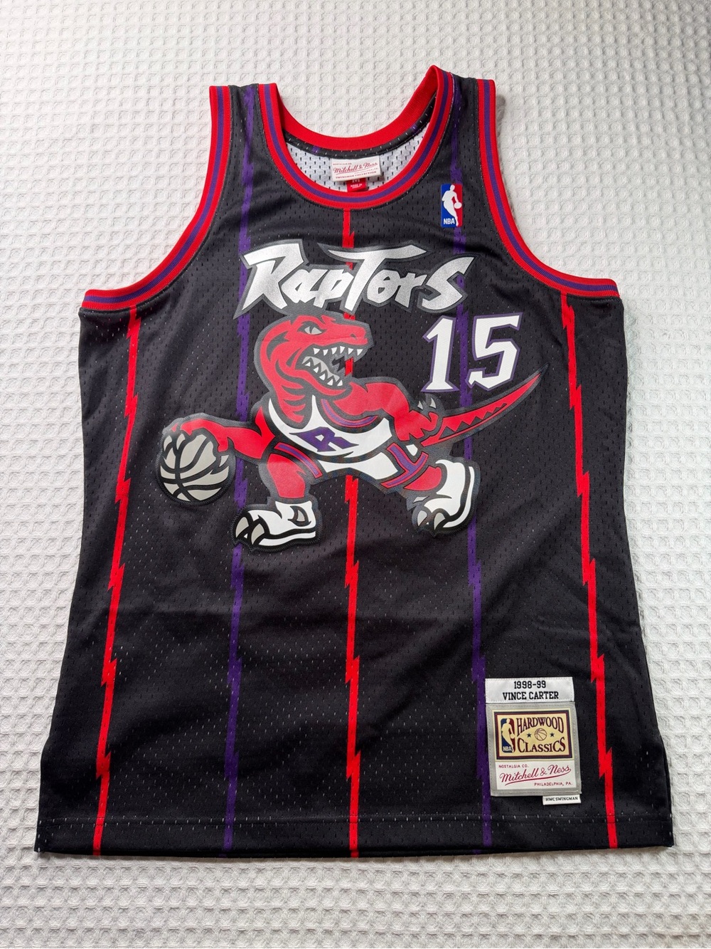 Mitchell & Ness Toronto Raptors Vince Carter #15 Black Retro Jersey M